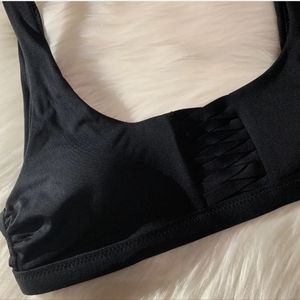 ATHLETA Black Adriata Bikini Top SIZE XS NWT $59